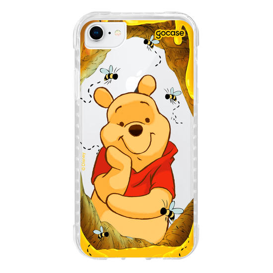 Capinha para celular Ursinho Pooh - Mel e Abelhinhas