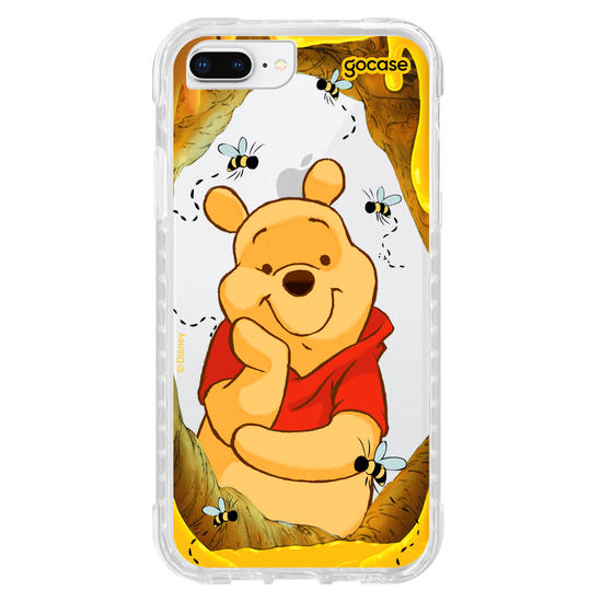 Capinha para celular Ursinho Pooh - Mel e Abelhinhas
