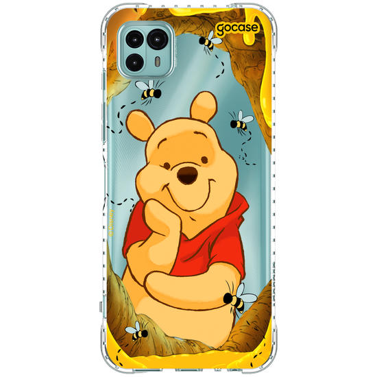 Capinha para celular Ursinho Pooh - Mel e Abelhinhas