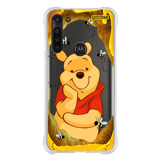 Capinha para celular Ursinho Pooh - Mel e Abelhinhas