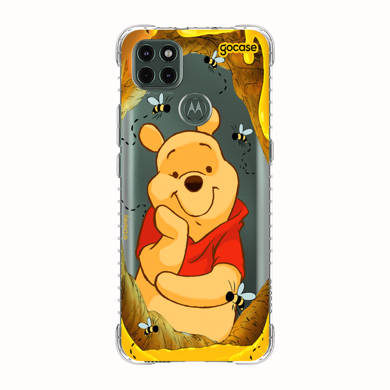 Capinha para celular Ursinho Pooh - Mel e Abelhinhas