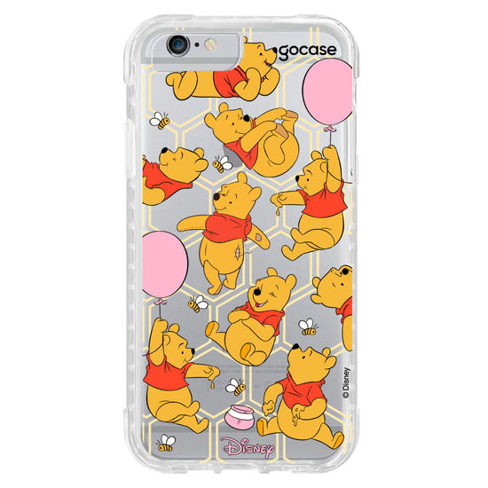 Capinha para celular Ursinho Pooh - Meigo Pooh Mix