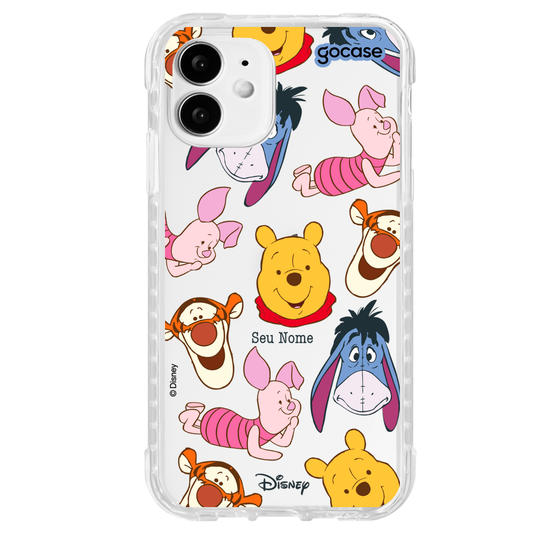 Capinha para celular Ursinho Pooh - Rostinhos Amigáveis