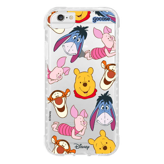 Capinha para celular Ursinho Pooh - Rostinhos Amigáveis
