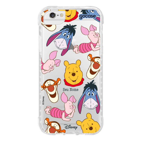 Capinha para celular Ursinho Pooh - Rostinhos Amigáveis
