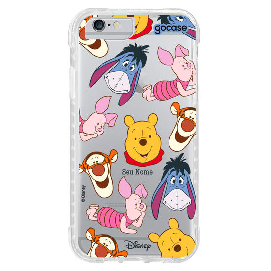 Capinha para celular Ursinho Pooh - Rostinhos Amigáveis