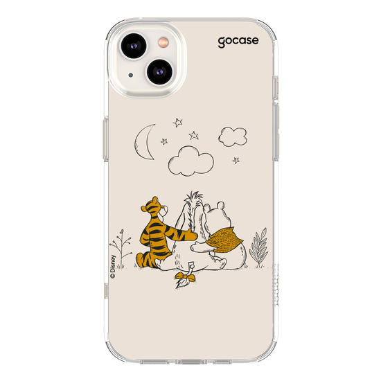 Capinha para celular Ursinho Pooh - Pooh e Amigos Line Art