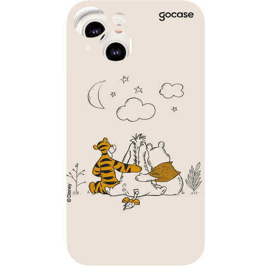 Capinha para celular Ursinho Pooh - Pooh e Amigos Line Art