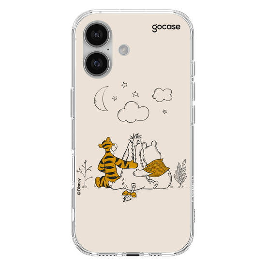 Capinha para celular Ursinho Pooh - Pooh e Amigos Line Art