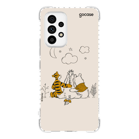 Capinha para celular Ursinho Pooh - Pooh e Amigos Line Art