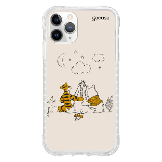 Capinha para celular Ursinho Pooh - Pooh e Amigos Line Art