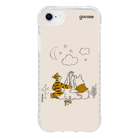 Capinha para celular Ursinho Pooh - Pooh e Amigos Line Art
