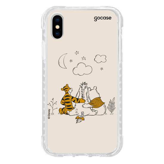 Capinha para celular Ursinho Pooh - Pooh e Amigos Line Art