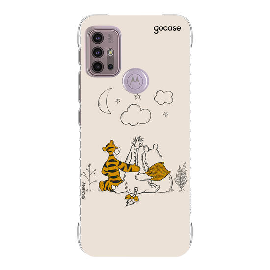 Capinha para celular Ursinho Pooh - Pooh e Amigos Line Art