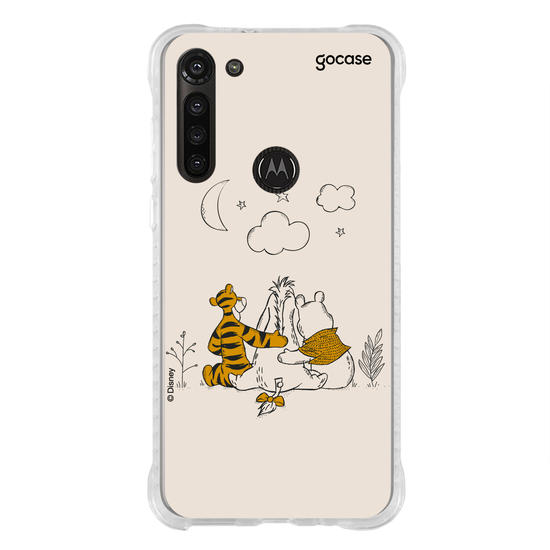 Capinha para celular Ursinho Pooh - Pooh e Amigos Line Art