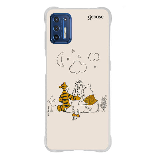 Capinha para celular Ursinho Pooh - Pooh e Amigos Line Art