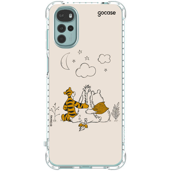 Capinha para celular Ursinho Pooh - Pooh e Amigos Line Art