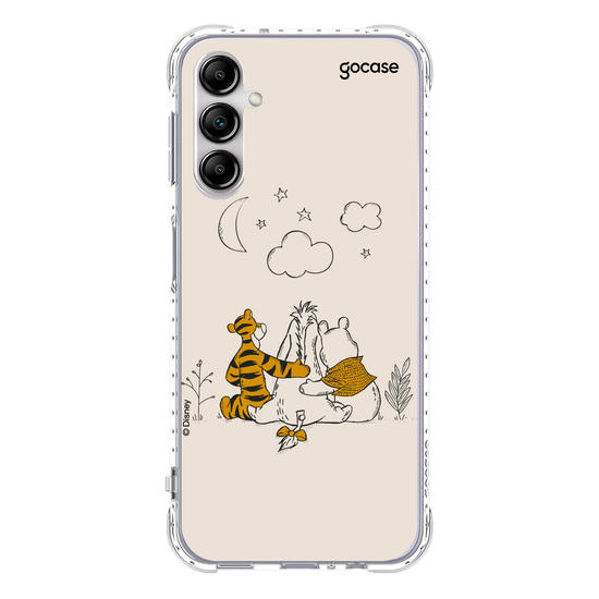 Capinha para celular Ursinho Pooh - Pooh e Amigos Line Art