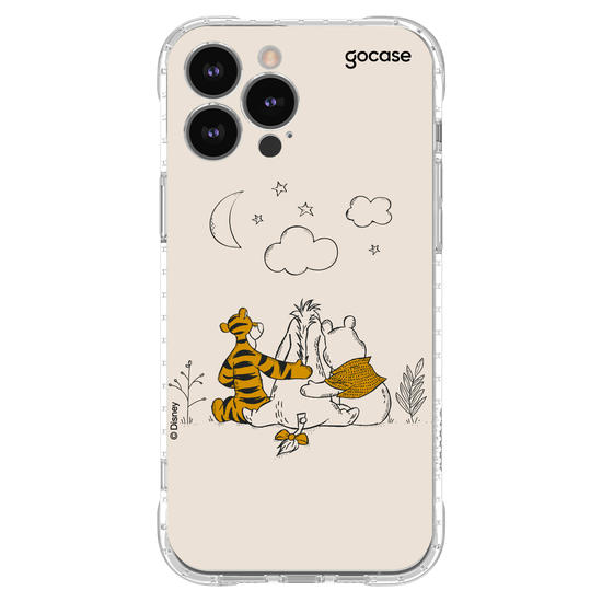 Capinha para celular Ursinho Pooh - Pooh e Amigos Line Art