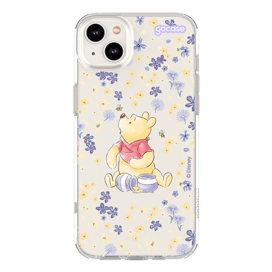Capinha para celular Ursinho Pooh - Flower Frame