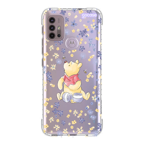 Capinha para celular Ursinho Pooh - Flower Frame