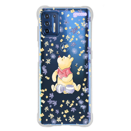 Capinha para celular Ursinho Pooh - Flower Frame