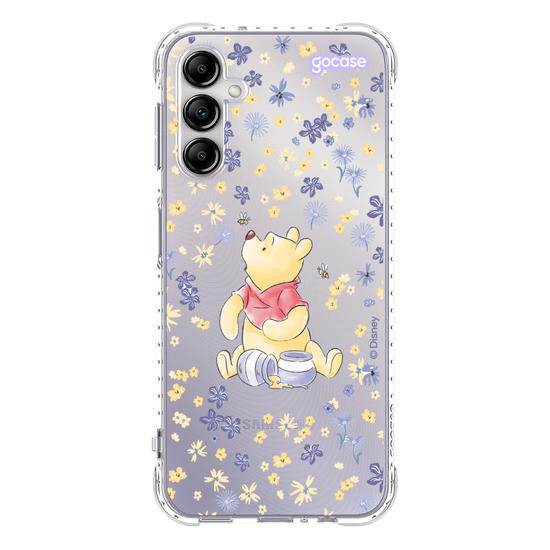 Capinha para celular Ursinho Pooh - Flower Frame