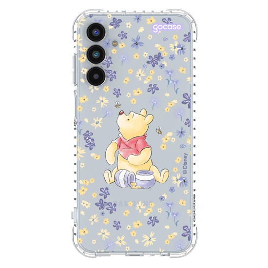 Capinha para celular Ursinho Pooh - Flower Frame