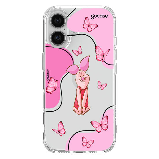 Capinha para celular Ursinho Pooh - Leitão Butterfly