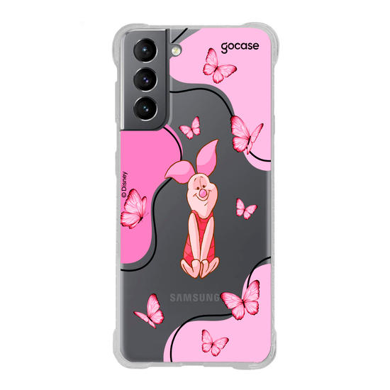 Capinha para celular Ursinho Pooh - Leitão Butterfly