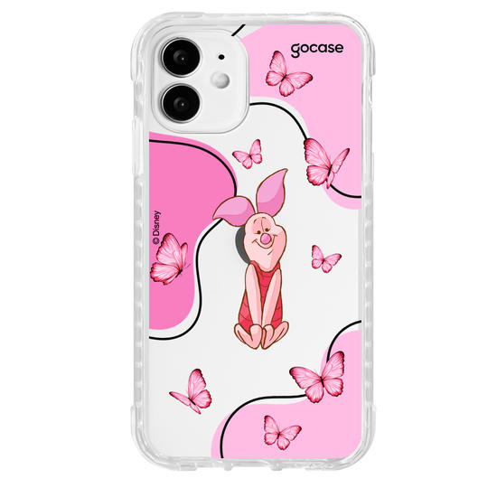 Capinha para celular Ursinho Pooh - Leitão Butterfly