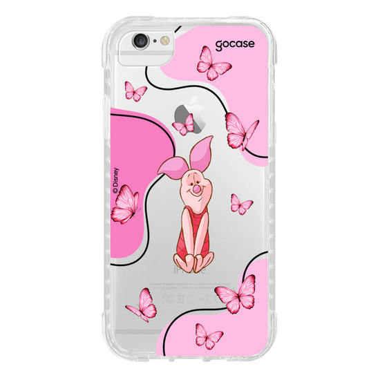 Capinha para celular Ursinho Pooh - Leitão Butterfly