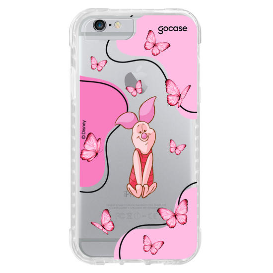 Capinha para celular Ursinho Pooh - Leitão Butterfly