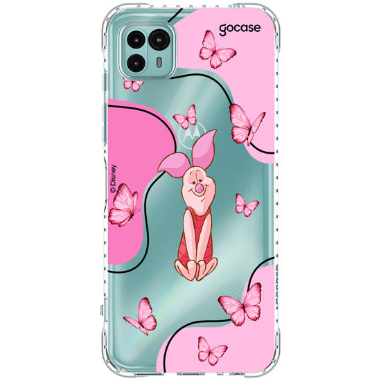 Capinha para celular Ursinho Pooh - Leitão Butterfly