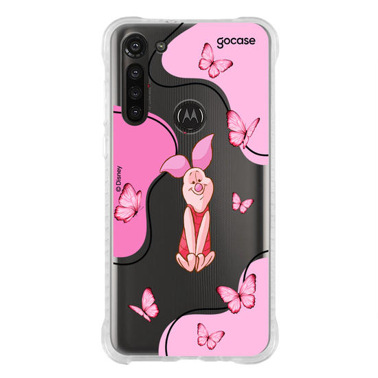 Capinha para celular Ursinho Pooh - Leitão Butterfly