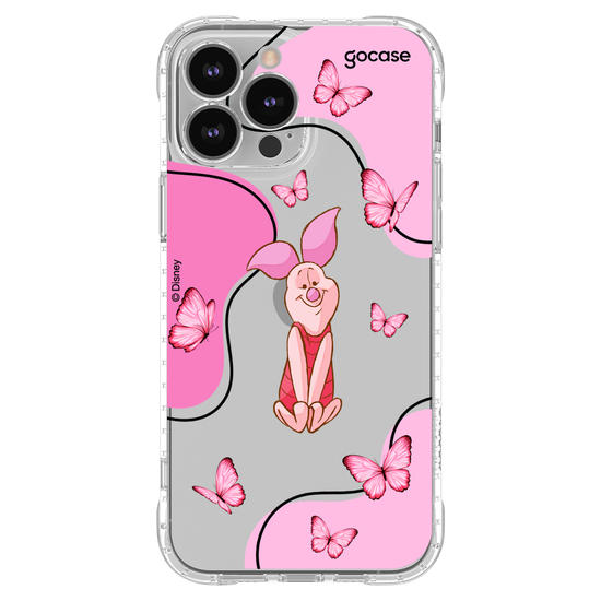 Capinha para celular Ursinho Pooh - Leitão Butterfly