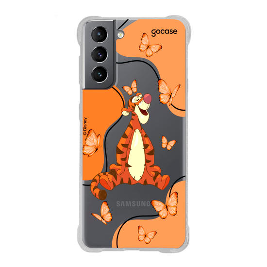 Capinha para celular Ursinho Pooh - Tigrão Butterfly
