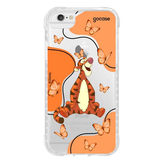 Capinha para celular Ursinho Pooh - Tigrão Butterfly