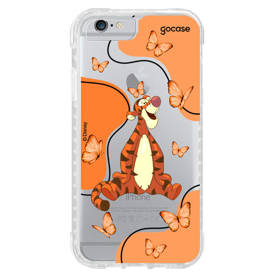 Capinha para celular Ursinho Pooh - Tigrão Butterfly