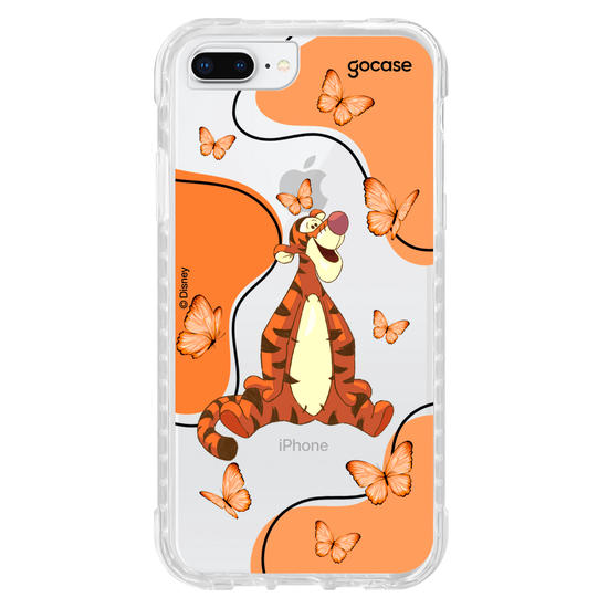 Capinha para celular Ursinho Pooh - Tigrão Butterfly