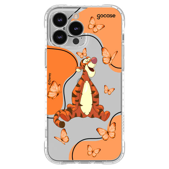 Capinha para celular Ursinho Pooh - Tigrão Butterfly