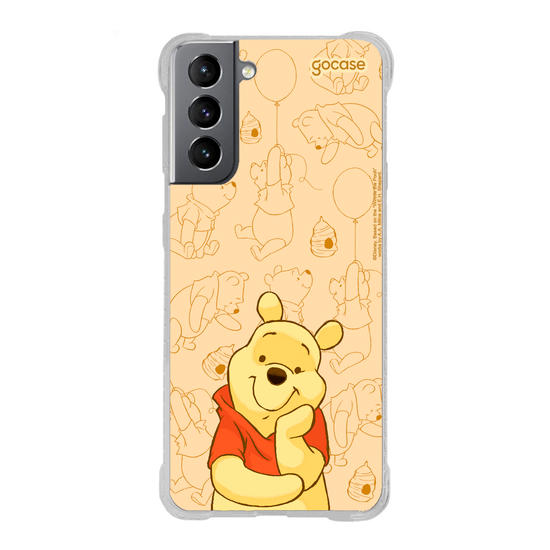 Capinha para celular Ursinho Pooh - Pooh Elegant Pattern
