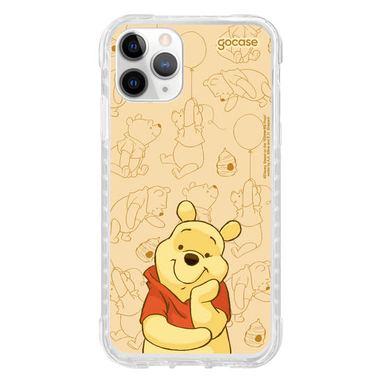 Capinha para celular Ursinho Pooh - Pooh Elegant Pattern