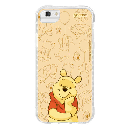 Capinha para celular Ursinho Pooh - Pooh Elegant Pattern
