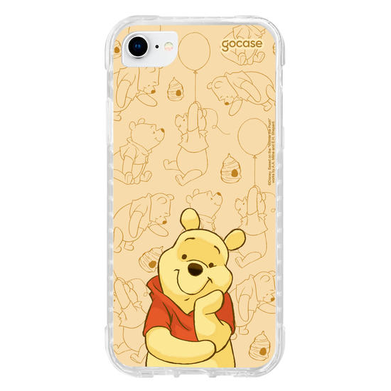 Capinha para celular Ursinho Pooh - Pooh Elegant Pattern