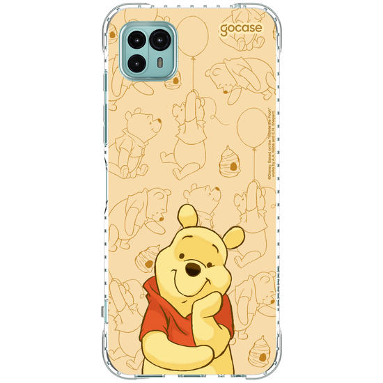 Capinha para celular Ursinho Pooh - Pooh Elegant Pattern