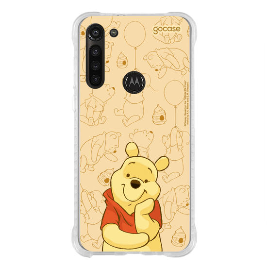 Capinha para celular Ursinho Pooh - Pooh Elegant Pattern