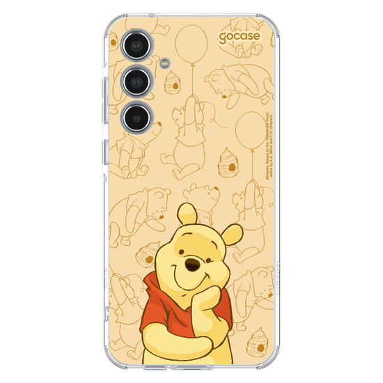Capinha para celular Ursinho Pooh - Pooh Elegant Pattern