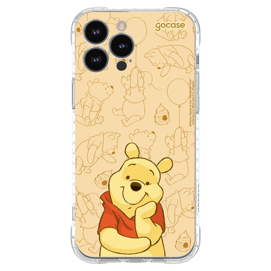 Capinha para celular Ursinho Pooh - Pooh Elegant Pattern