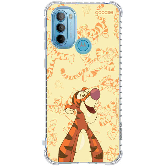 Capinha para celular Ursinho Pooh - Tigrão Elegant Pattern